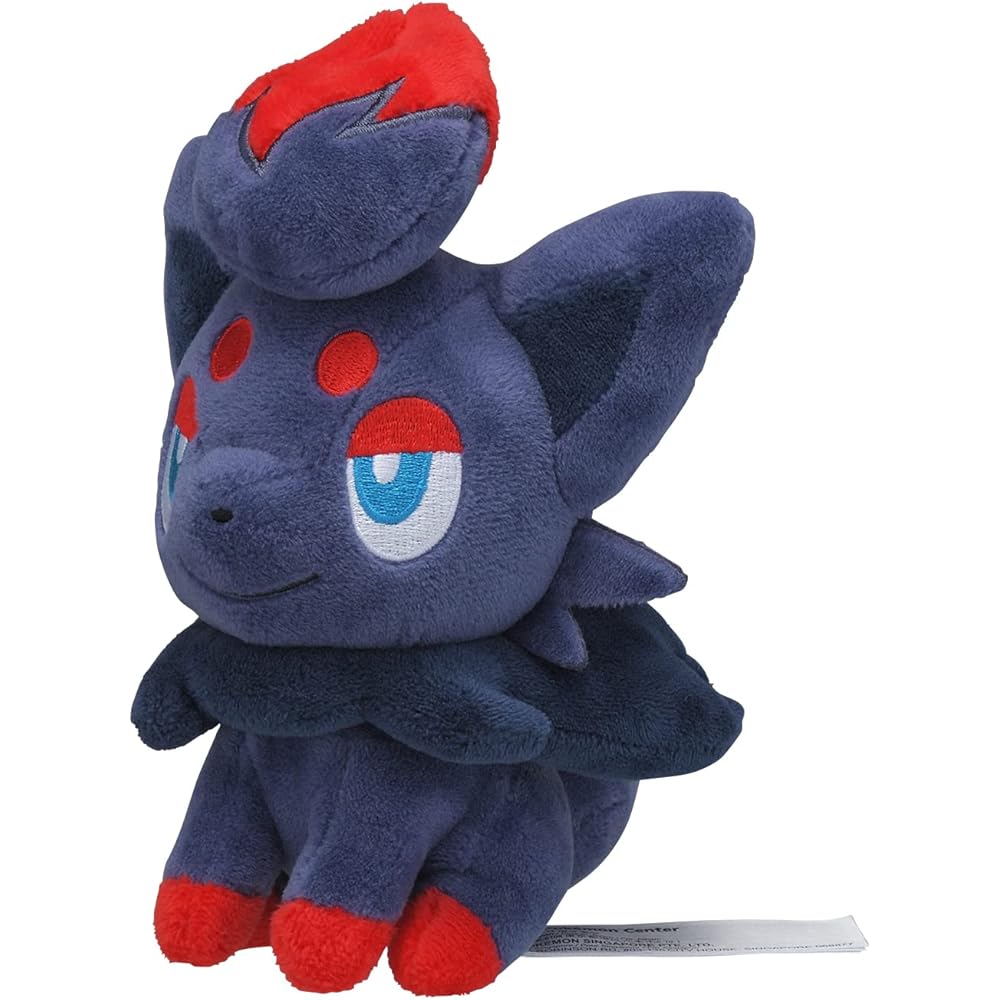 Pokmon Center Original Pokmon Fit Zoroa Plush Toy 14.5x10.5x12.5 cm Soft Stuffed Animal