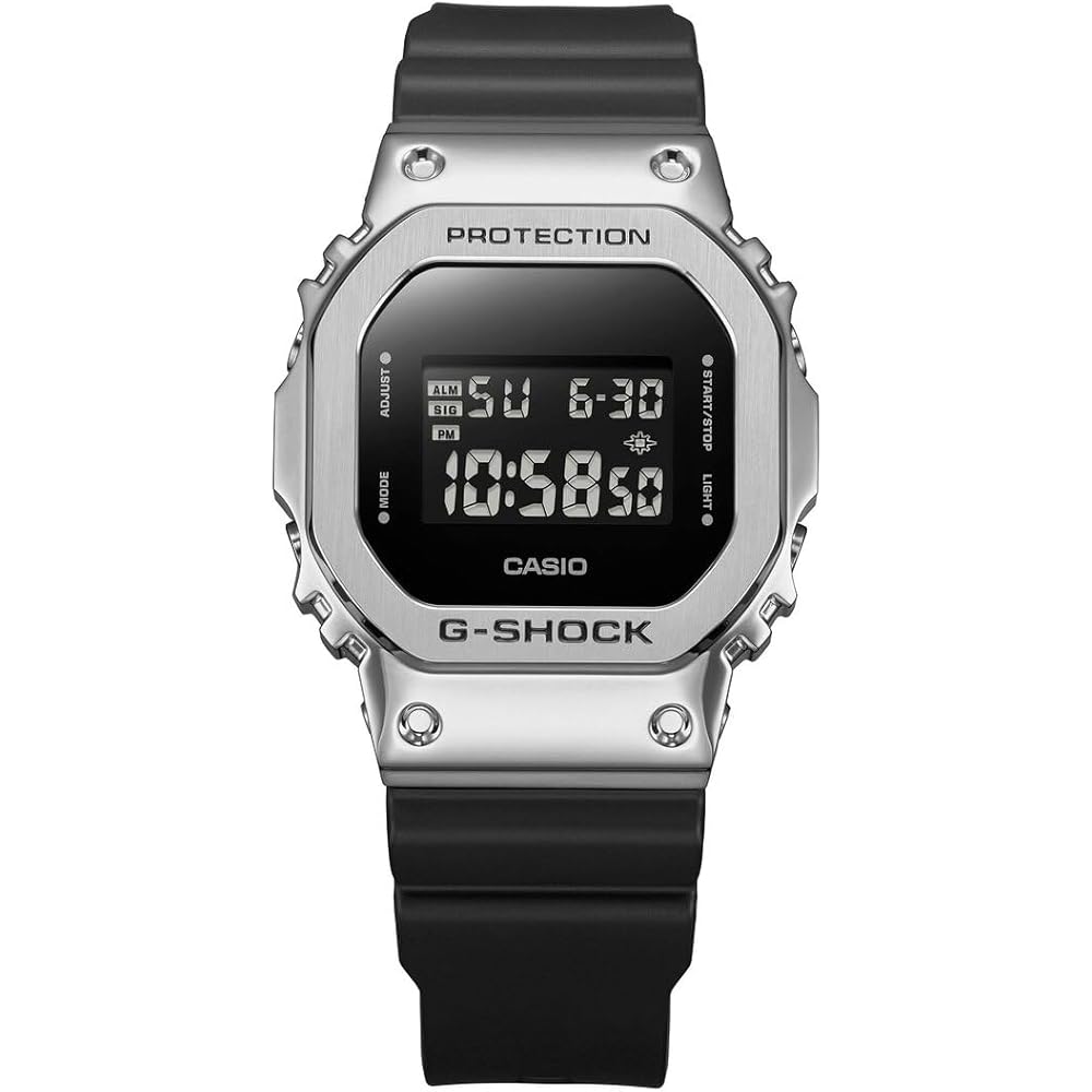 Casio G-Shock Digital Quartz Men's Watch GM-5600U-1 Black Resin Case 200M Water Resistant