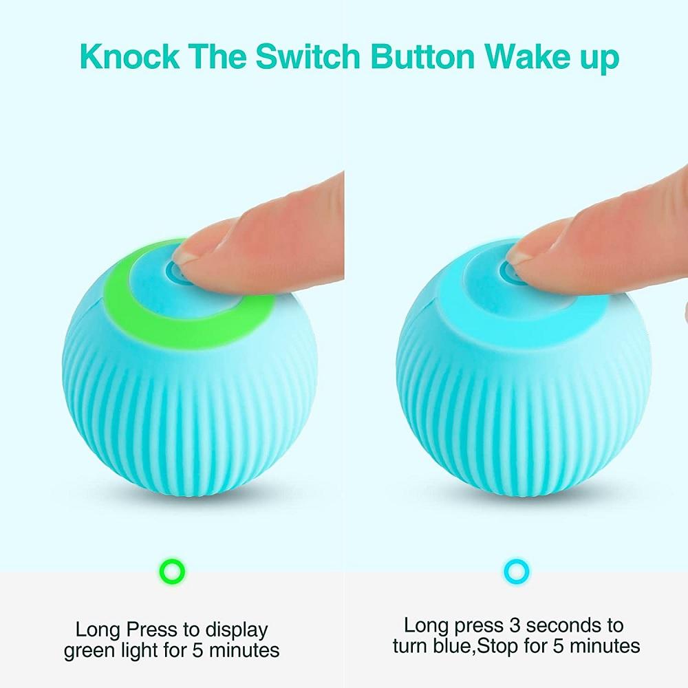 Elektrisches Hunde- oder Katzenballspielzeug, automatisch rollendes intelligentes Hundespielzeug für das Haustiertraining, selbstbewegendes Haustier-Welpenspielzeug