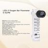CNBTR Oxygen Flow Meter 0-5 LPM Acylic Flowmeter Gas Acrylic Metal Fitting for Oxygen Air Gas Conectrator