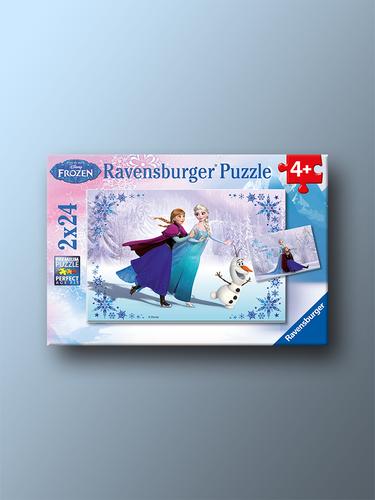 Ravensburger Frozen 1: Friendly Sisters 2x24 Piece Jigsaw Puzzle (Ages 4+)