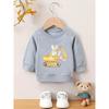 Kids Sweatshirt Cute Printed Pattern Baby Comfortable and Simple Round Neck Hoodie