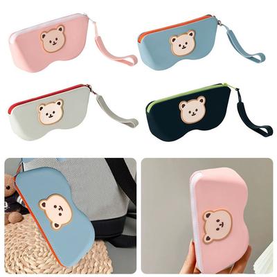 Tragbare Multifunktionale Brillentasche Wasserdicht Staubdicht Münzfach Silikon Brillenetui