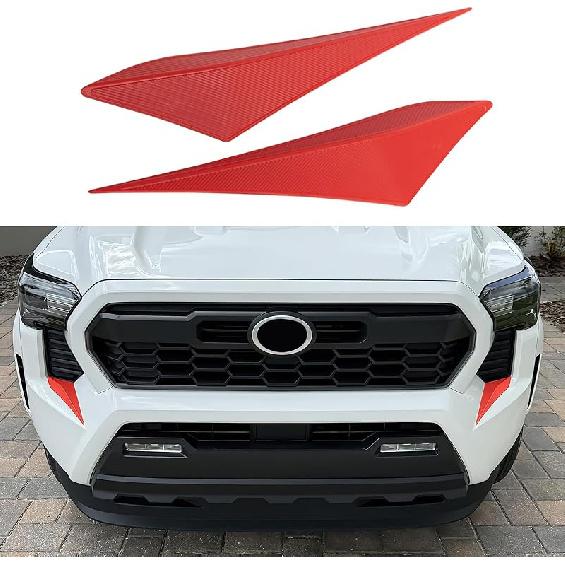 Front Side Grille Patch Decor Compatible With 2024 2025 2026 Toyota Tacoma - Enhances Truck'S Style  Fit 4Th Gen Tacoma Accessories Front Headlight
