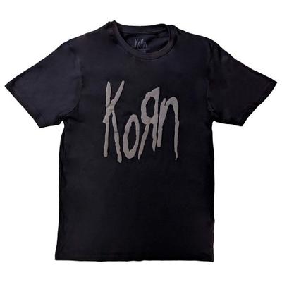 Korn Unisex Yetişkin Logosu Pamuklu Hi-Built Tişört