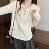 Women Plus Size Hooded Long Sleeve Solid Casual T Shirt Basic Top
