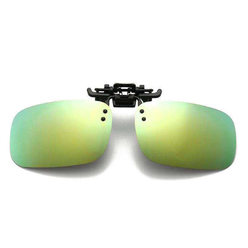 Rimless Flip Up Clip on Sunglasses Men Women Polarized Driving Fishing Cycling Night Vision Glasses Clip on Eyeglasses