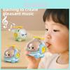 Kids Educational Toy Panda Bear Airplane With Whistle Sound For Motor Skills And Fun