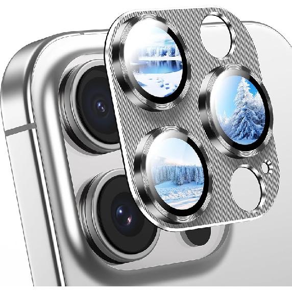 Korecase Camera Lens Protector for iPhone 16 Pro Max/iPhone 16 Pro Metal Tempered Glass Camera Cover Film, Rear Lens Case Friendly for iPhone 16Pro/