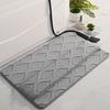 Yousheng Absorbent Bathroom Mat Fluffy Doormat Foot Drying Mat Slip Resistant Backing Floor Mat for Bathroom Shower Kitchen Laundry