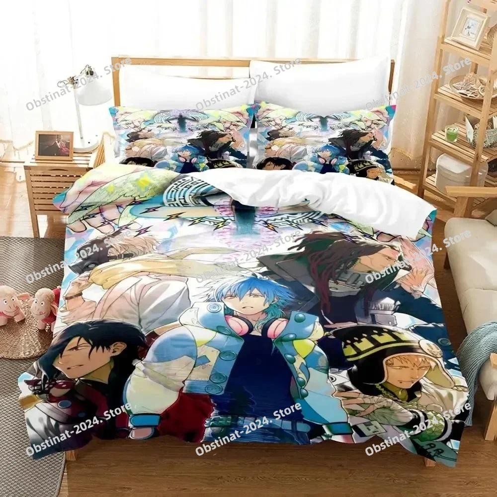 Anime DRAMAtical Murder Game Bedding Set Printed Bed Set Duvet Cover Sheet Pillowcase Bed Soft Quilt Cover Full Queen King Size