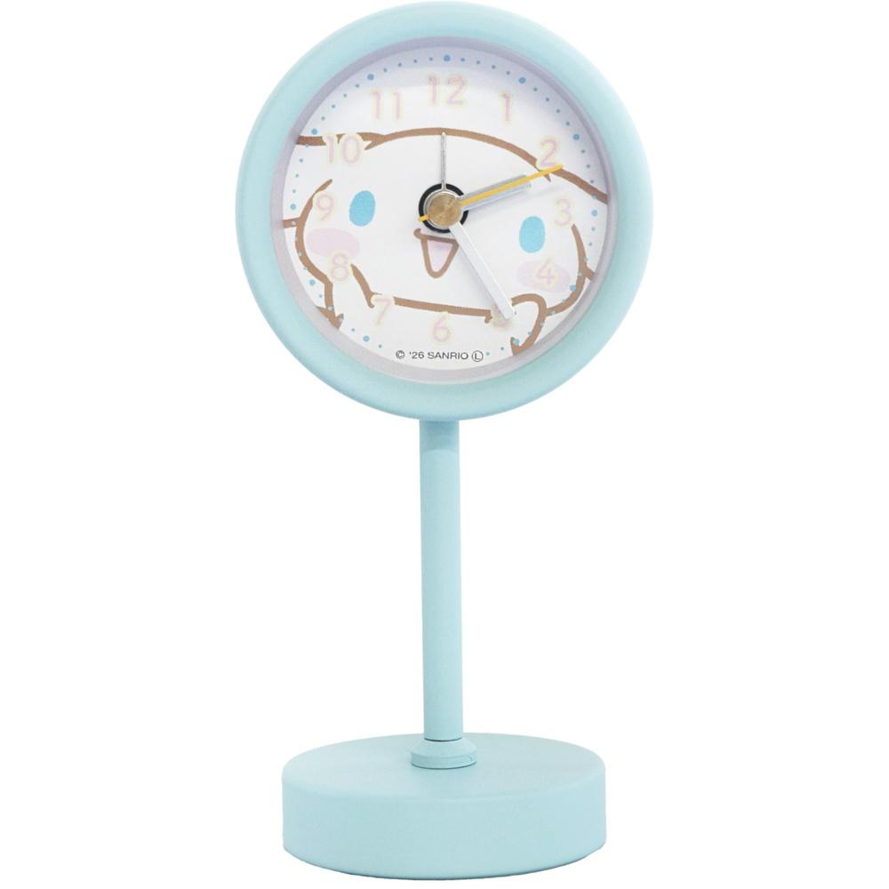 Fieldwork Table Clock Analog [Sanrio Characters] Cinnamoroll Stand Y Small Alarm Light Blue LBL SNR011-2