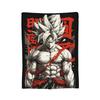 DBZ Knitted Blanket Flannel Super Saiyan Super Warm Throw Blanket for Car Sofa Couch Bedroom Quilt