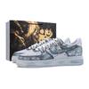 Air Force 1 Gray City Memories Odporne na ścieranie Antypoślizgowe Niskie Buty do skateboardingu Męskie Szaro-Niebieskie IR0952-002(Zespół626-)