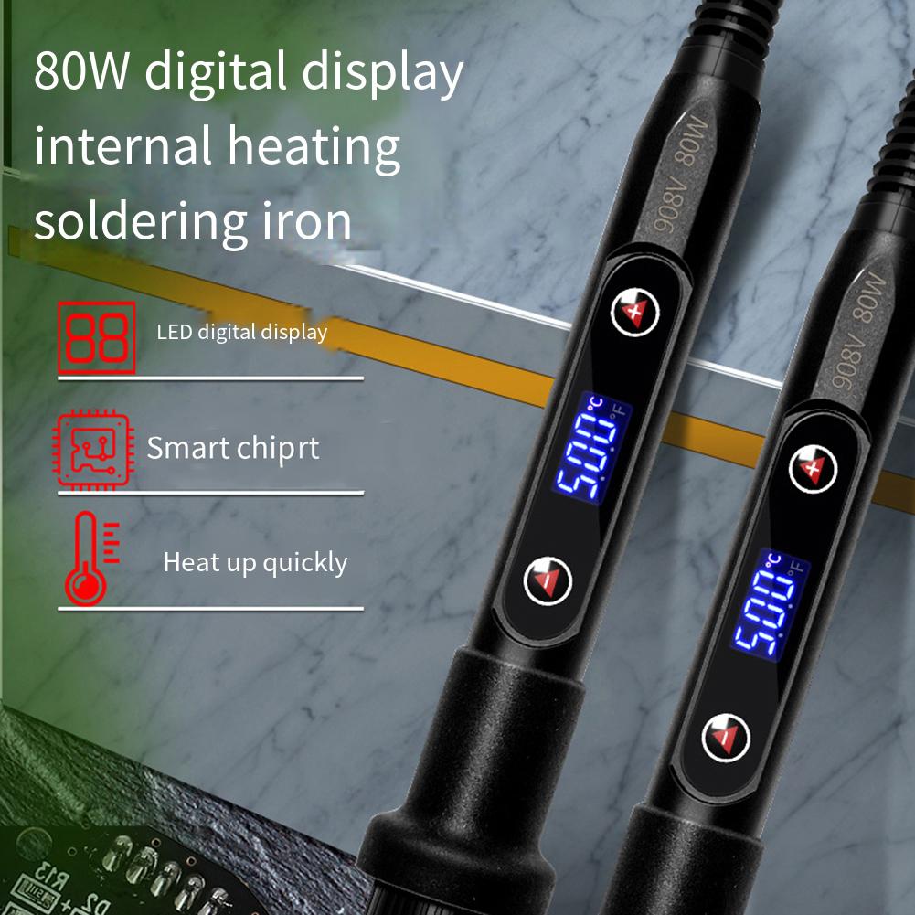 Adjustable Temperature Solder Iron Ergonomic Handle Design
