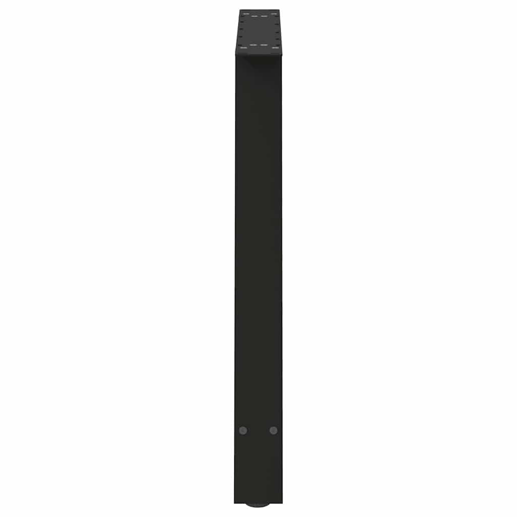 Vidaxl Coffee Table Legs, 2 Pcs, Black, 90X(72-73) Cm, Steel
