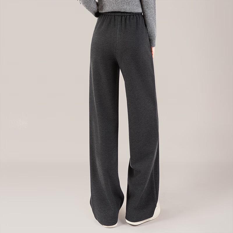 Sibaishe Women's Sporty College Style Wide-Leg Casual Pants