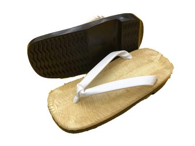 White Thong Setta Urethane Sole Ukon (M/L/LL/3L) (M Approx. 24-24.5cm)