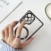 Luxury Plating For Magsafe Magnetic Case For Samsung S25 S24 S23 S22 S21 S20 FE Ultra Plus A06 A16 A55 A35 A25 A15 Clear Cover
