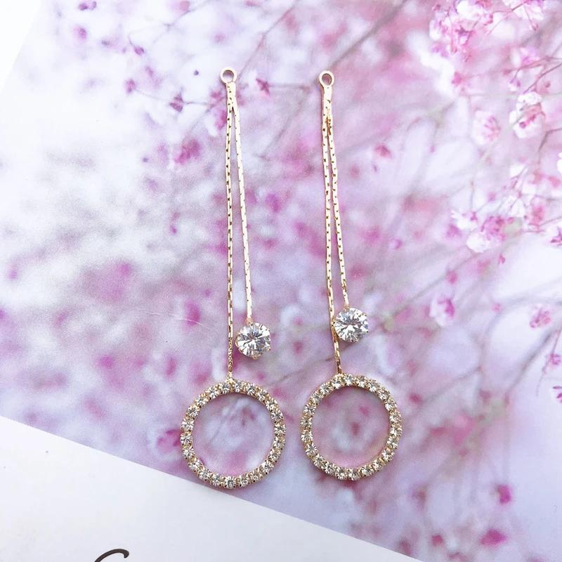 

Engood 60Pcs Round Moon Rhinestones Pendant Button Sewing Trim & Embellishments Craft Buckle DIY Earring Decoration DIY Hair