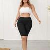 Kadın Yüksek Bel Zayıflama Taytları Büyük Beden Lastikli Bel Şort Pantolon