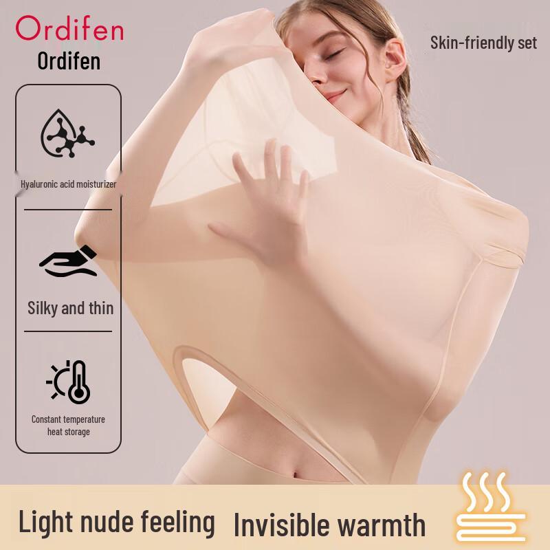 Audifen Women's Hyaluronic Acid Seamless Thermal Underwear Set