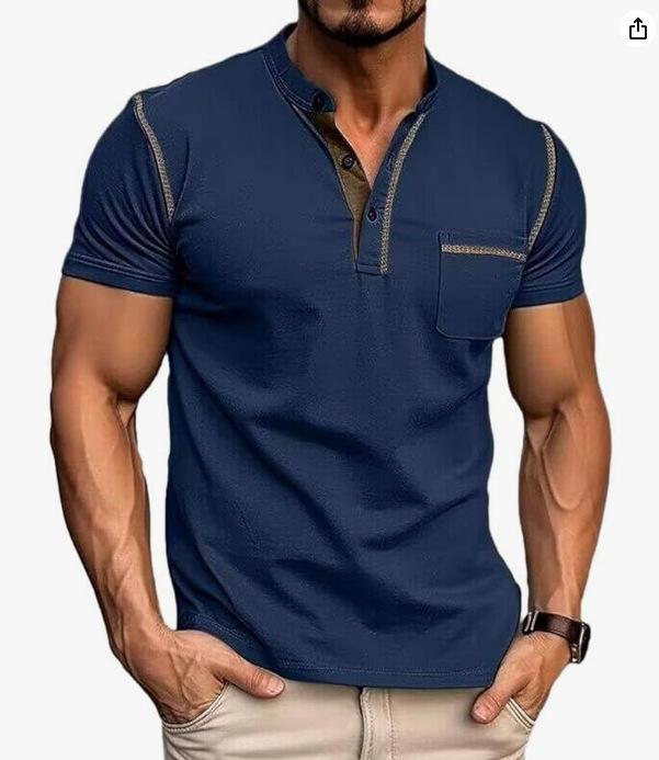 Summer Mens Polo Shirt Men Casual Holiday Shirts Male Short Sleeve Fashion Polo Shirts Men Solid Color Patchwork Tshirt