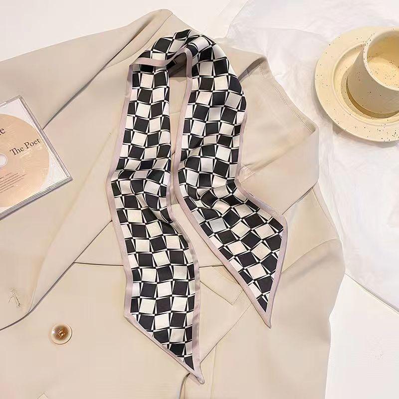 Multifunctional French Flower Hair Band Headwear Scarves 6.5cm*90cm