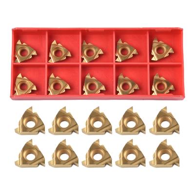 Plaquettes de Filetage Extérieur CNC Outil de Tournage 10pcs Carbure