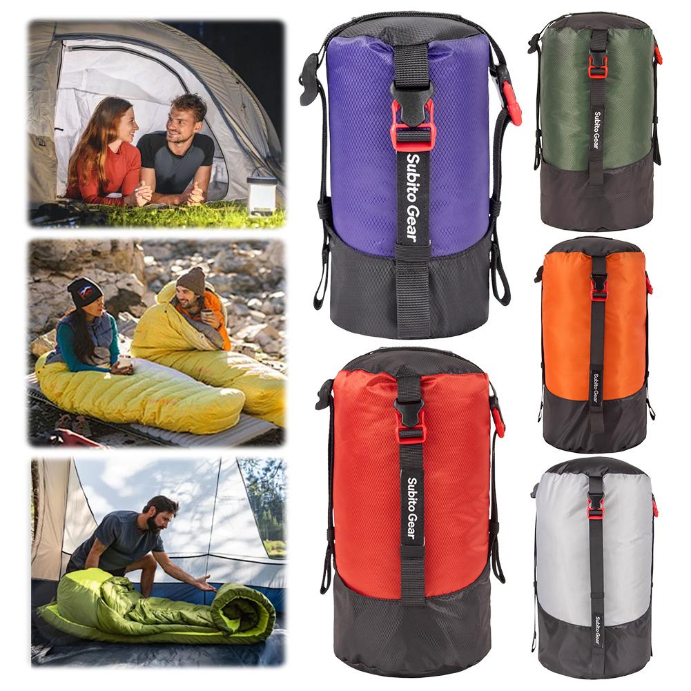 Camping Sleeping Bag Compression Pack Multi-Purpose Camping Supplies Storage Bag Large Capacity Space Saving for Camping Hiking