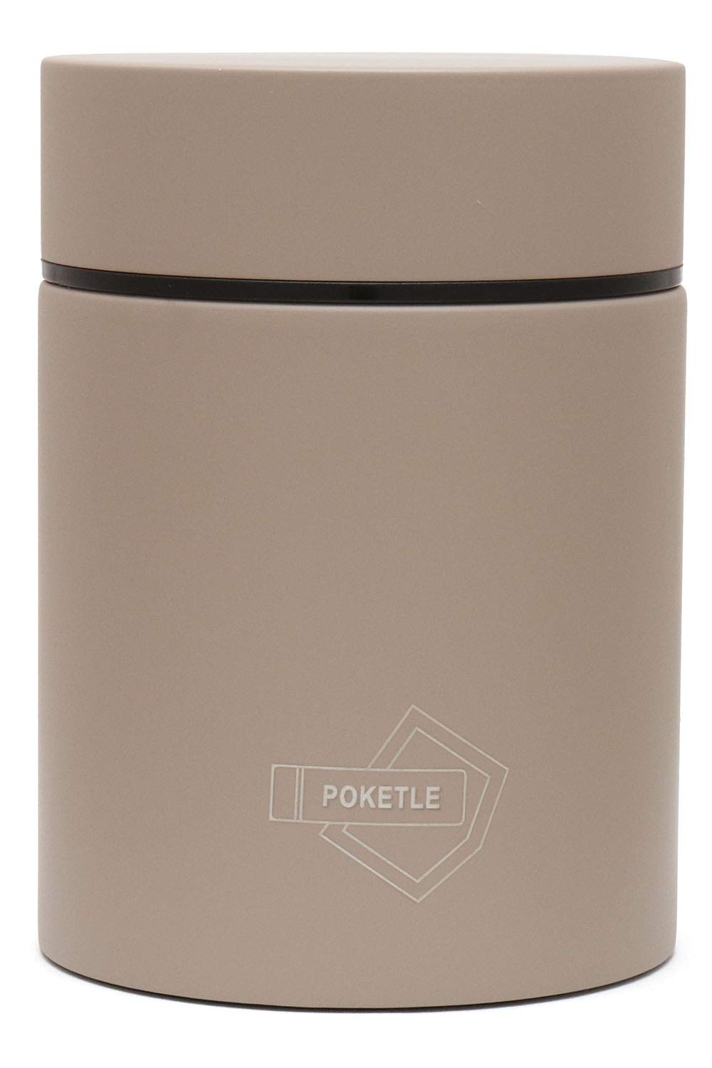 POKETLE Stainless Steel Soup Beige Bottle, 160mL,
