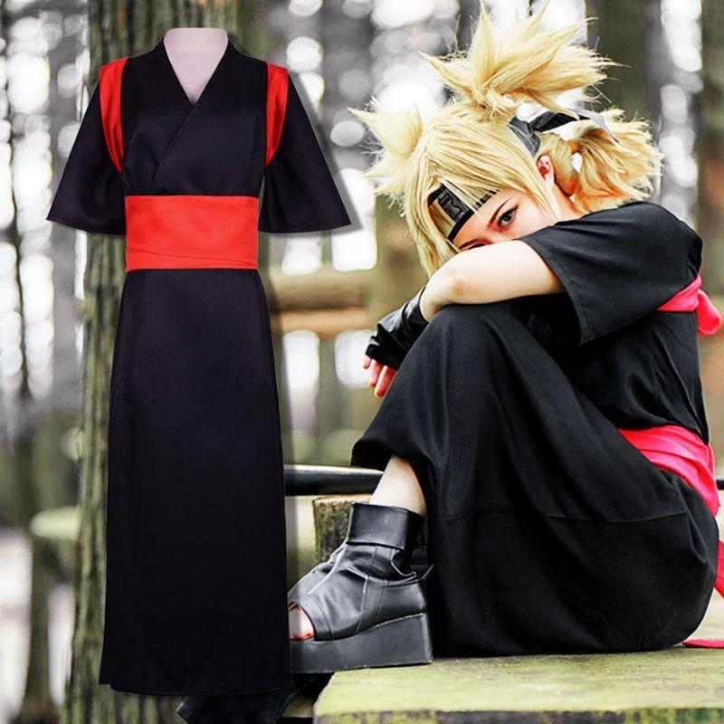 Ninja Costume Yamanaka Ino Cosplay Outfit Halloween Costume Anime Convention Cosplay Dress in Stock