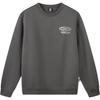 Mænds Sweatshirts Mænds Kulrøggrå Rund Hals Moderat Lige Pasform