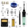 12-in-1 Gas Soldering Iron Kit: Compact Set for Household Welding and Repair.