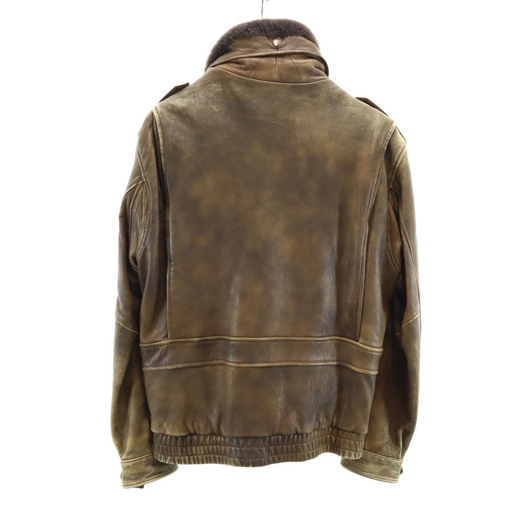 HARLEY DAVIDSON 90s Old Flight jacket 40 Brown With liner Men's Used