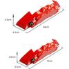 4PCS 3D Universal Red Style Car Disc Brake Caliper Covers Front & Rear Car Caliper Cover