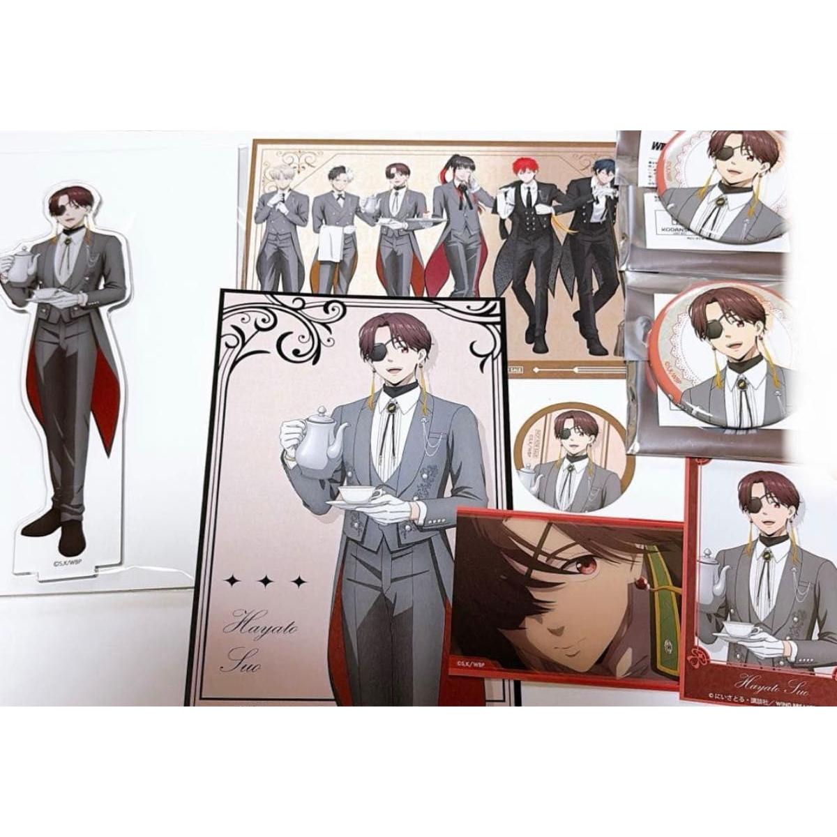 Used Winbre Su Junfei Acrylic Stand Can Badge Postcard Photo Card Food Pick