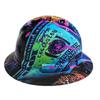 Capacete Rígido Azul com Hydro-Dip para Papai