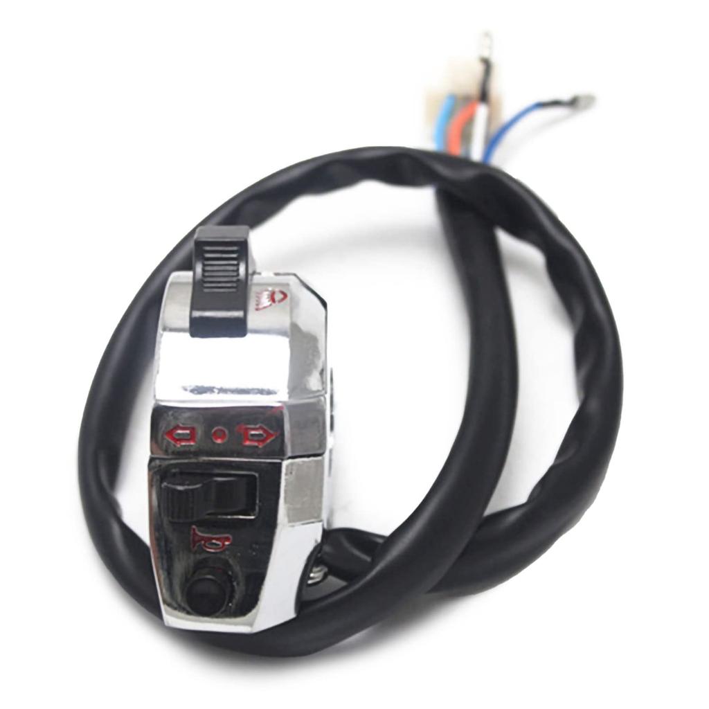 Meliore Universal 22mm Thin Left Handle Switch Charlie Ducks Monkey Gorilla Z50J AB27 CD50 CD90 CF50 Motorcycle Moped Scooter Plated