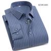 Autumn and Winter Bamboo Fiber Wool Inner Lining High-quality Warm Shirt Long Sleeved Men's Shirt