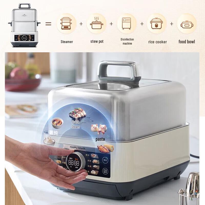 Morphyrichards Rapid Steam Stew Pot MR1178 CN plug (adapter included)