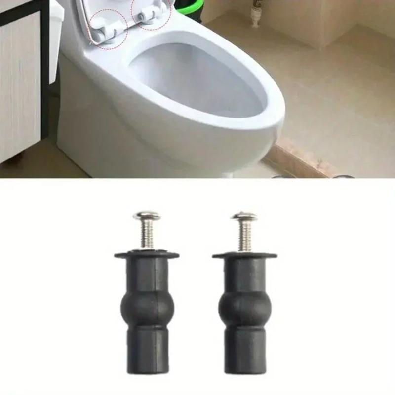2 Stuks Topbevestiging Toiletbril Schroeven Moer Kap Deksel Pot Bevestiging WC Blind Gat Bevestigingskits Vervangende Toiletbril Schroeven Badkameronderdeel