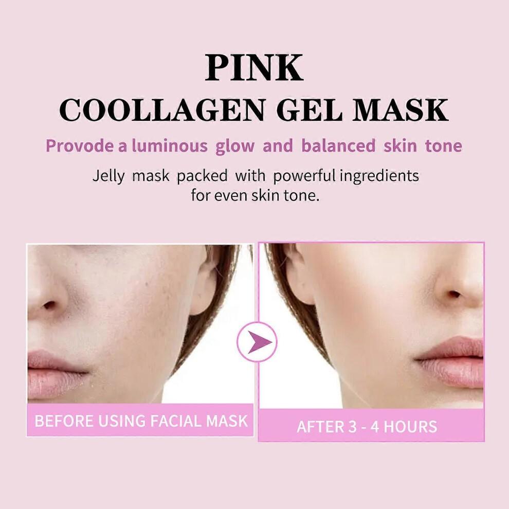 Medicube PDRN Pink Collagen Gel Mask 4 Sheets Korean Hydrogel Face Mask Hydrating Firming Glow Care