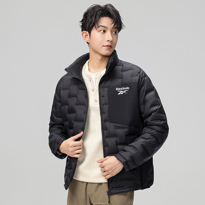 Reebok Down Jackets Unisex Stand Collar Lightweight Quilted Down Jacket 25SRM662U