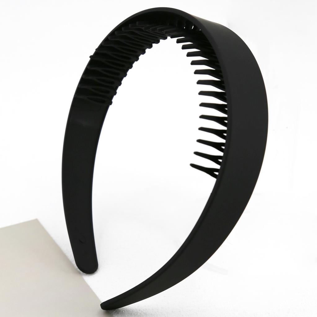 2.5cm 30Teeth Hair Hoop Plastic Hair Bands for Women Girls Flower Solid Color Headbands Designer Wide Hairband Hair Accessories