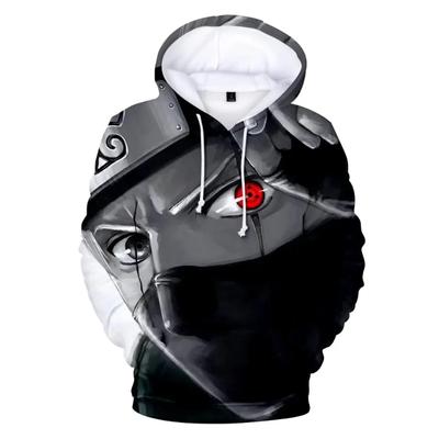 2024 Najnovšia mikina s kapucňou Postavy Naruto a Kakashi 3D potlačená mikina Chlapci a dievčatá Obľúbená Dospelá Univerzálna mikina Móda