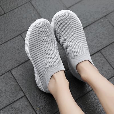 Women's Shoes Casual Flying Mesh Shoes Fashion Running Shoes Light Pedal Breathable Sports Socks Shoes Summer New