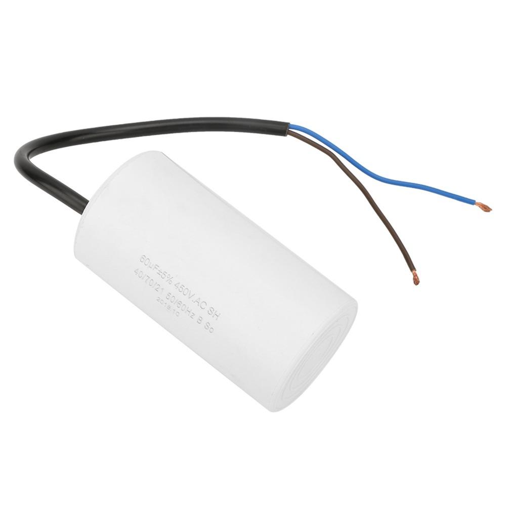450V CBB60 Motor Running Capacitor Wire Lead Motor Starting Capacitor Motor Start Applications