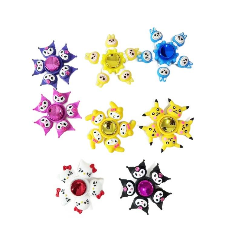 Creative Cute Princess Cartoon Top Toy Children Boy Gift Rotating Fingertip Top Decompression Toy