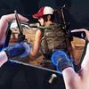 1Pair Gaming Finger Sleeves Anti-Slip Touchscreen Sweat-Resistant Ultra-Thin Carbon Fiber Finger Cover (24 Needles)